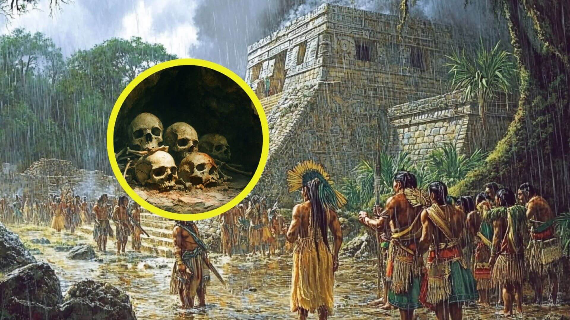Sacrificios humanos entre los mayas