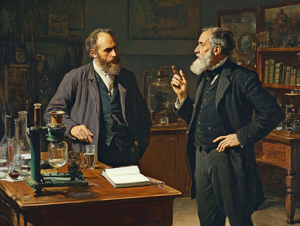 Científicos discutiendo