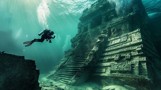 Ruinas bajo el agua