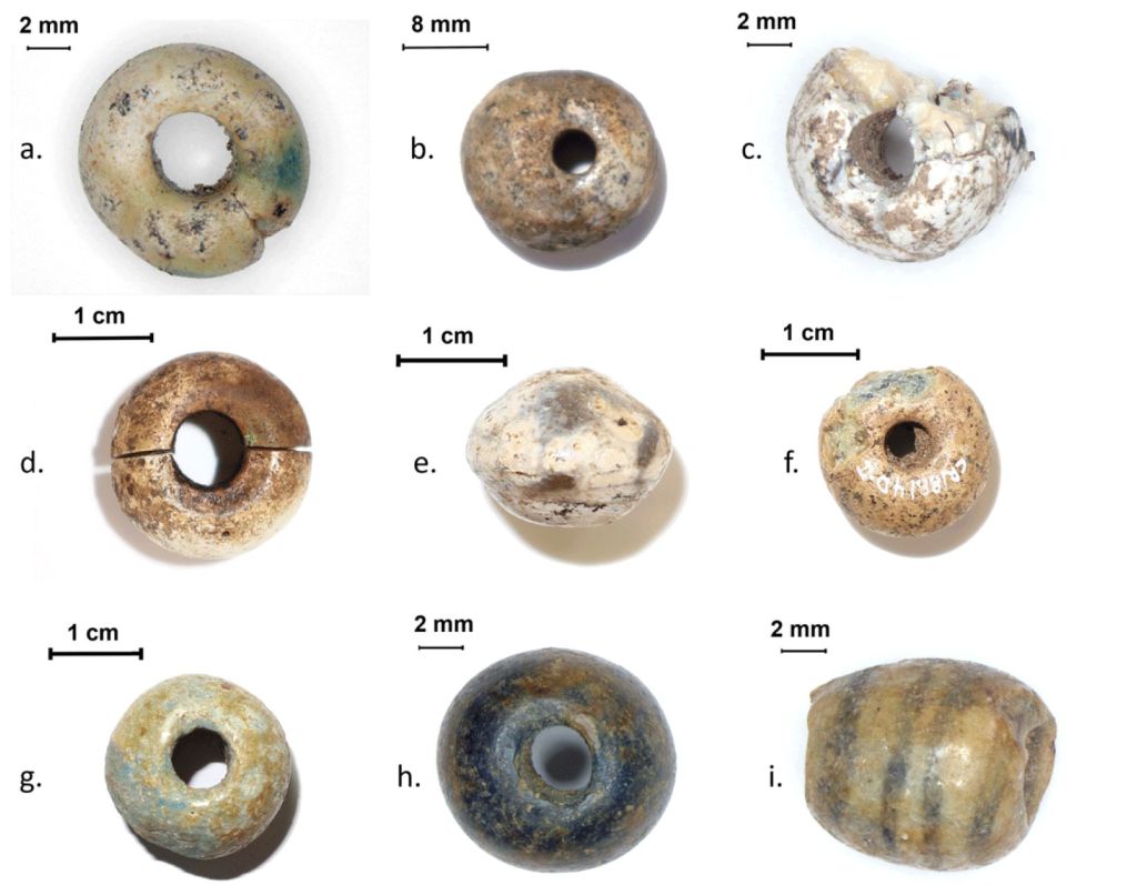 Cuentas de collar de la Edad del bronce