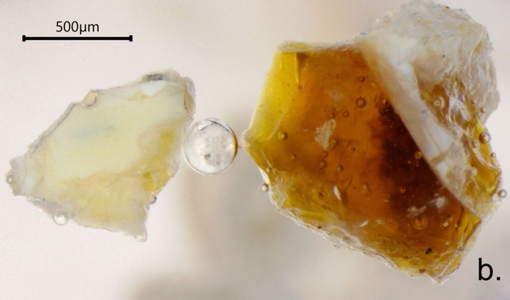 Análisis de cuenta de collar de la Edad del bronce