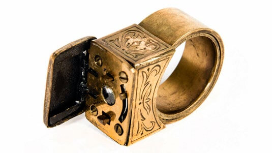 Cámara oculta en un anillo