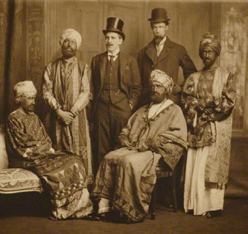 Foto de la falsa delegación de Abisinia