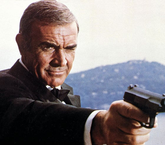 Sean Connery como James Bond