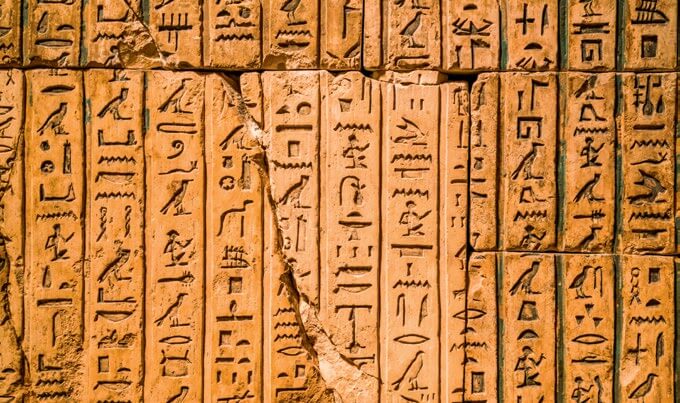 Jeroglíficos del Antiguo Egipto