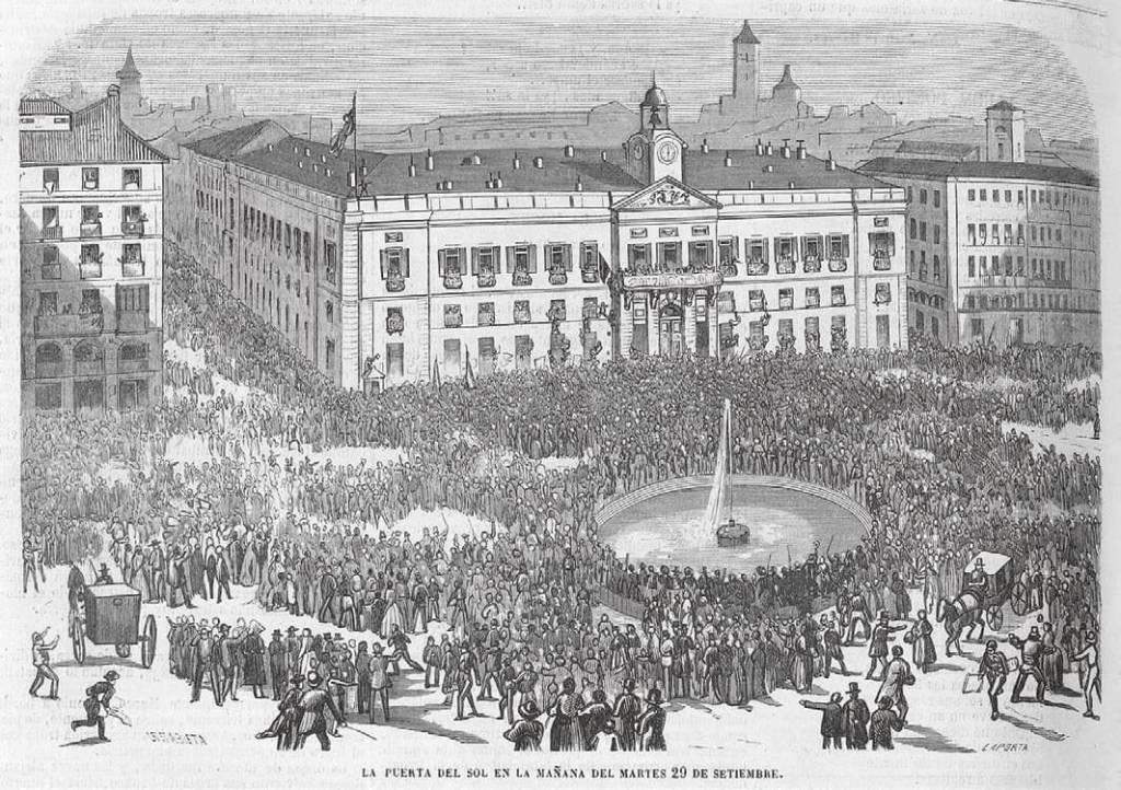 La Puerta del Sol en la mañana del 29 de septiembre