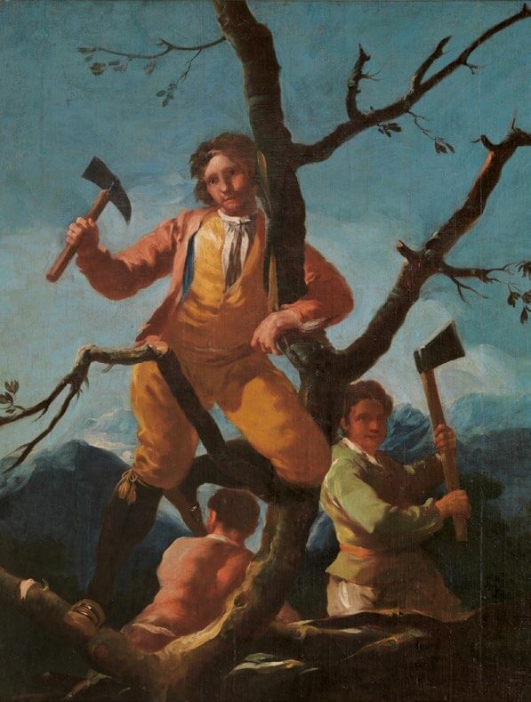Los leñadores, de Goya