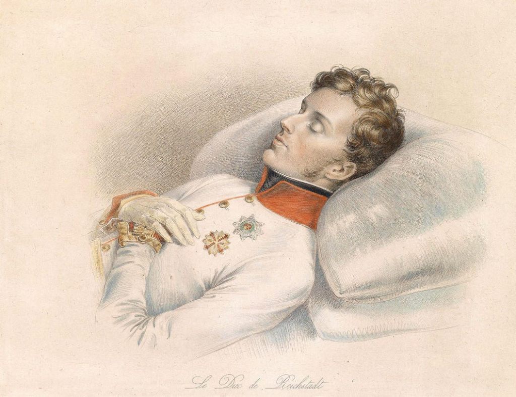 Napoleón II en su lecho de muerte