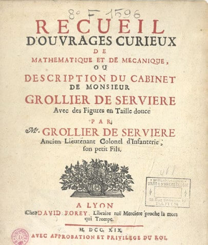 Portada del libro del nieto de Grollier