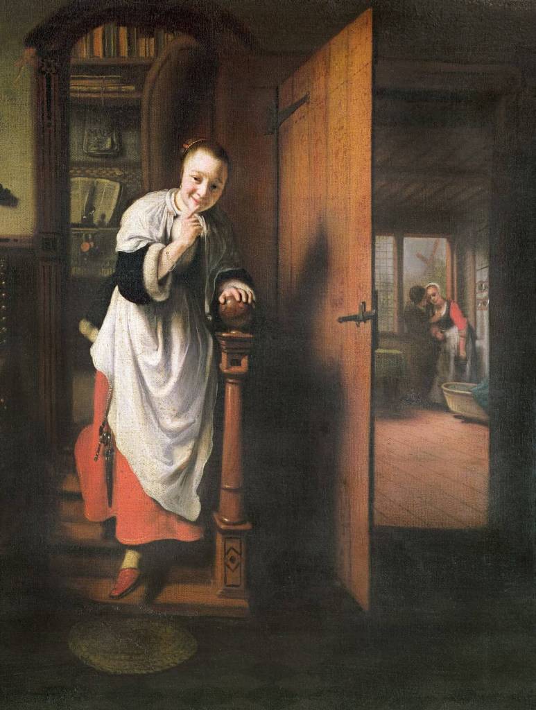 The Eavesdropper, de Nicolaes Maes
