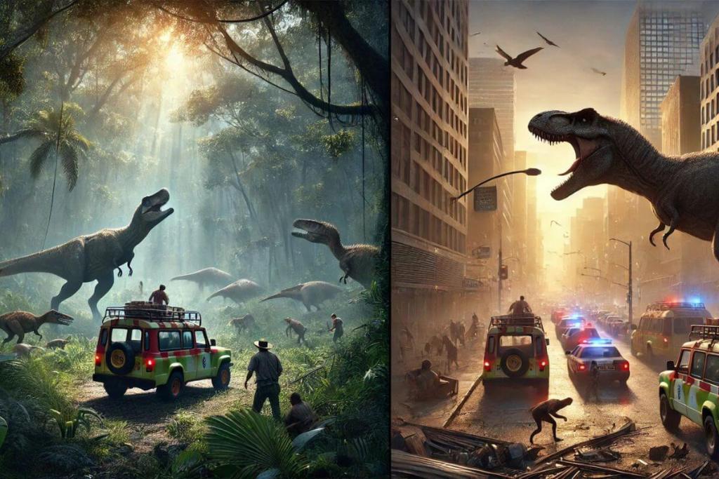 cómo evolucionó el dinosaurio en el cine con Spielberg y 'El mundo perdido, Parque Jurásico'