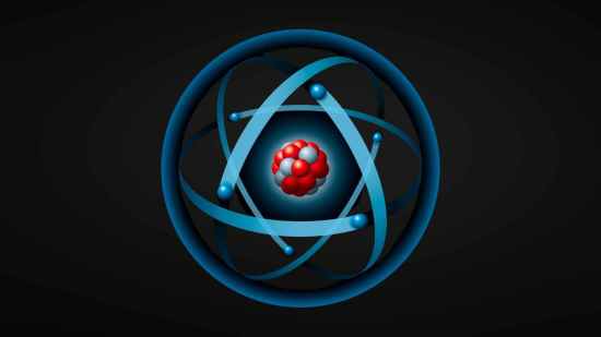 Representación del electrón y su órbita en un átomo, relacionada con su forma en materiales sólidos según estudio del MIT