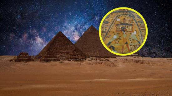 Una misteriosa curva negra en el cuerpo de la diosa Nut podría ser la primera representación visual de nuestra galaxia