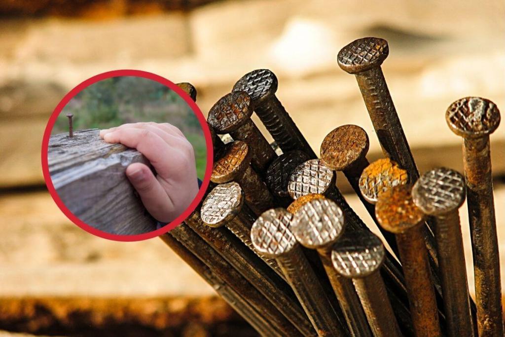 ¿Los clavos oxidados causan el tétanos