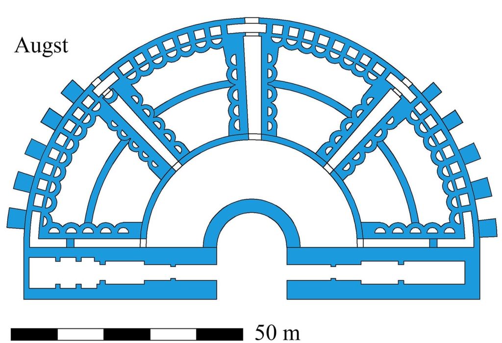 Planta del teatro de Augusta Raurica
