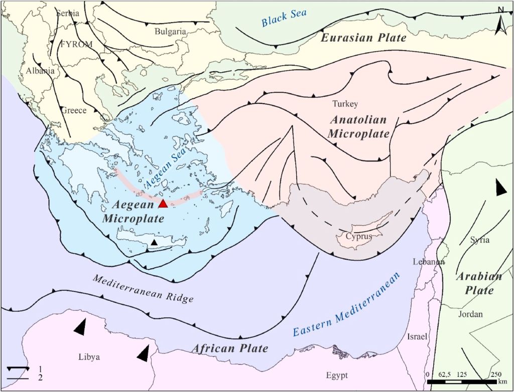 Tectónica del Mediterráneo oriental
