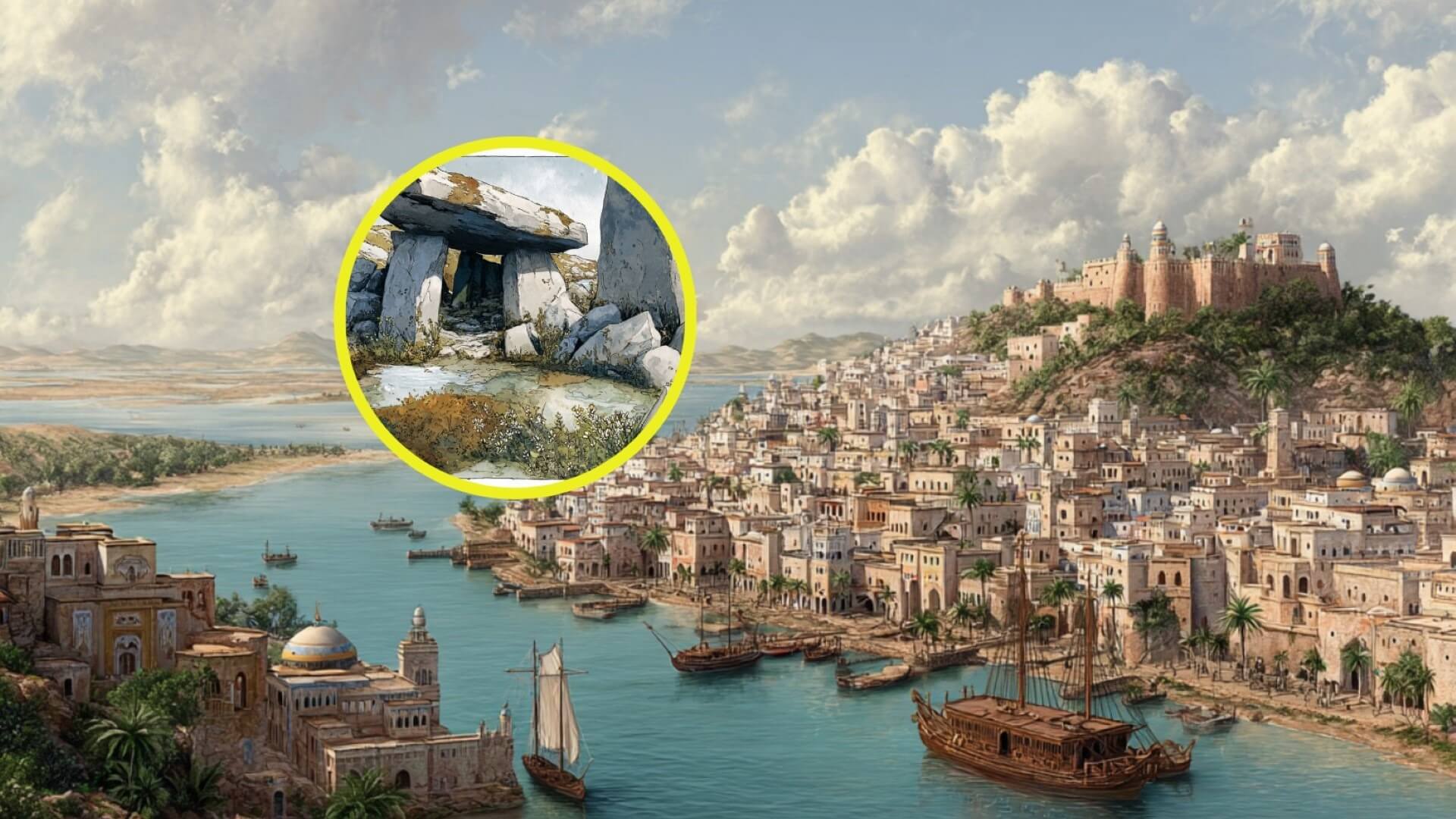 Recreación de ciudad marítima