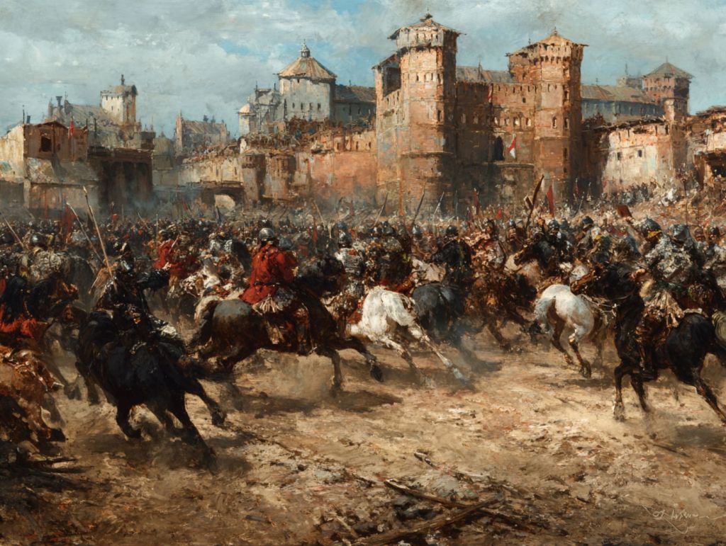 Caballería en el campo de batalla