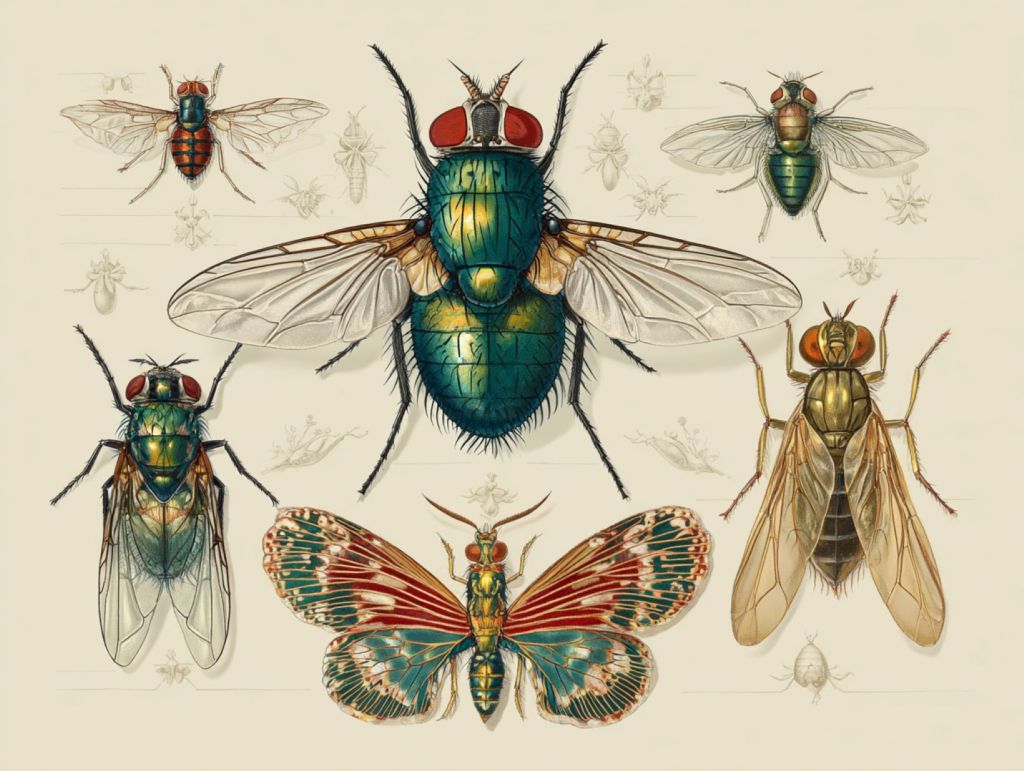 Insectos, recreación ficticia