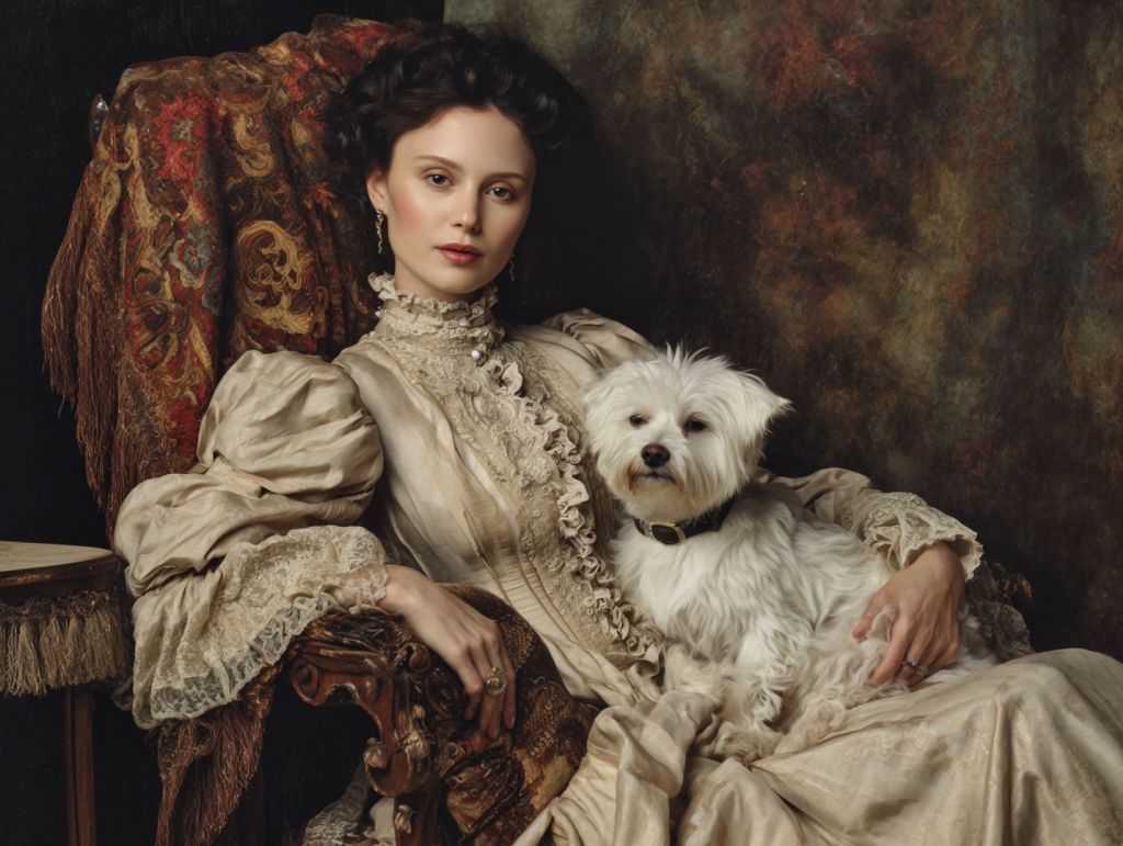 Dama con perro