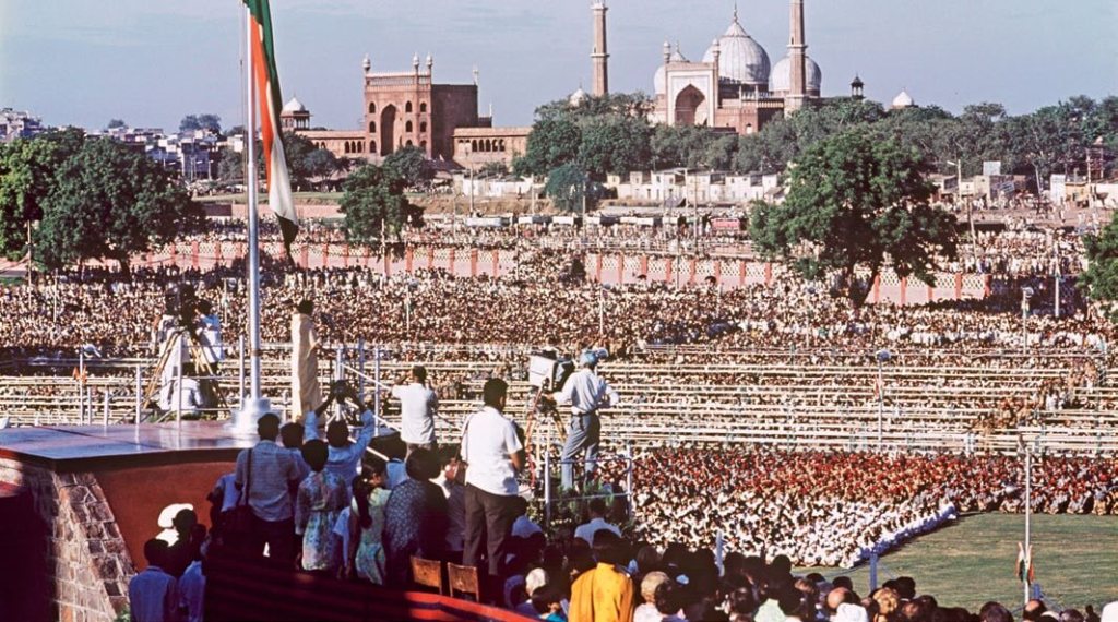 Celebración del Día de la Independencia en el Fuerte Rojo de Delhi