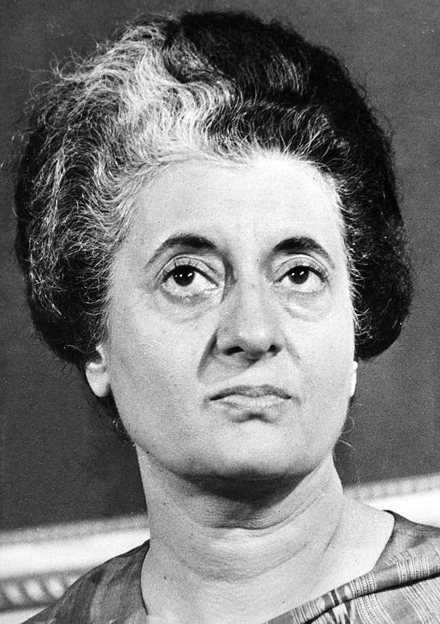 Indira Gandhi en 1977