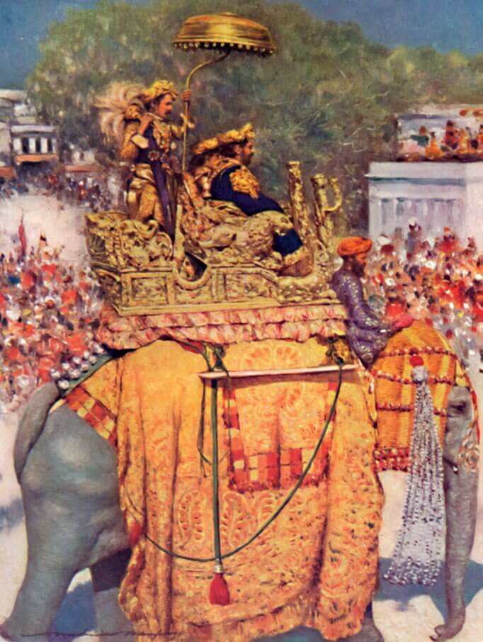 La entrada de un distinguido maharajá