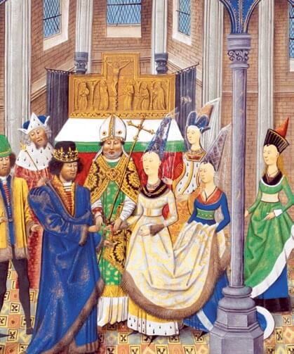 Matrimonio de Juan I de Portugal con Felipa de Lancaster