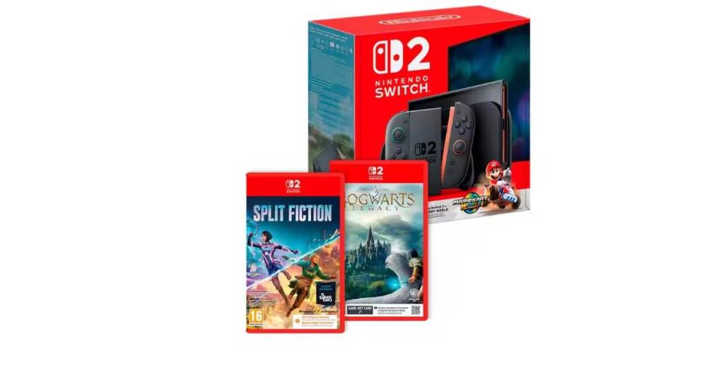 Nintendo Switch 2 + Mario Kart World + Hogwarts + Split Fiction
