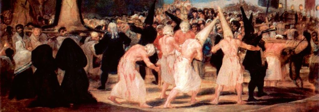 Una procesión de flagelantes