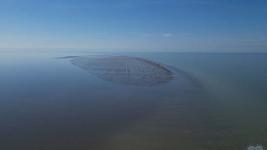 Recientemente ha surgido una isla en el Mar Caspio, aunque por ahora permanece sin nombre oficial