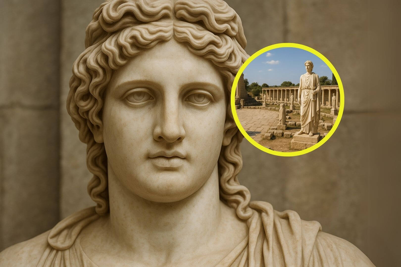 Representación fantasiosa de cómo podría haber sido el lugar hace 2.700 años