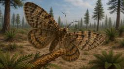 Hallan las primeras mariposas del mundo en excremento fosilizado de hace 236 millones de años