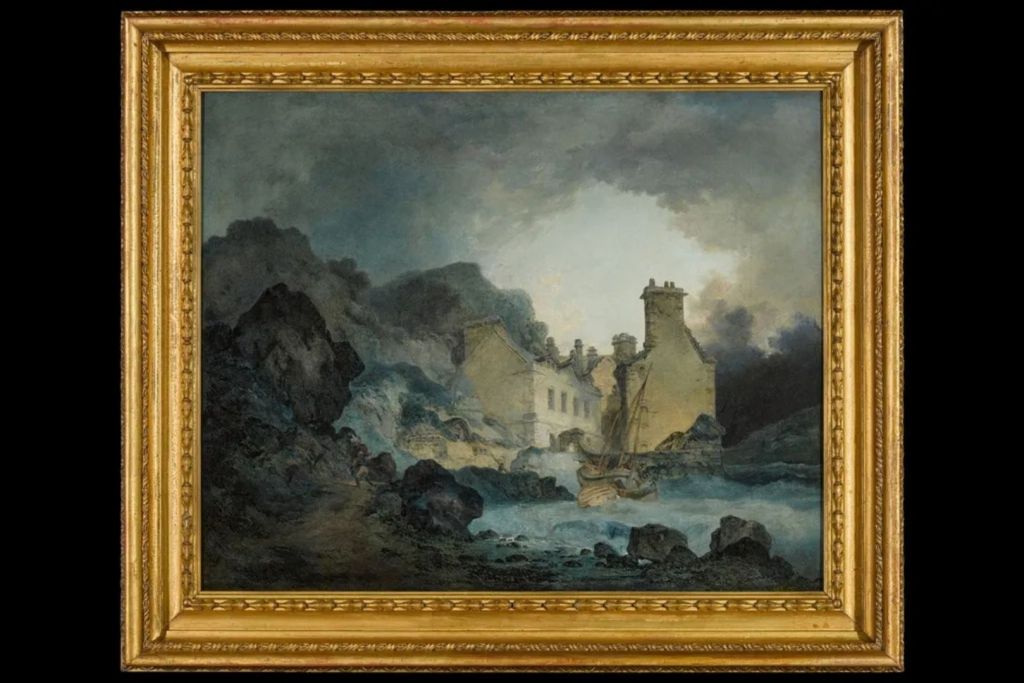 La versión en acuarela que Turner realizó de la misma escena