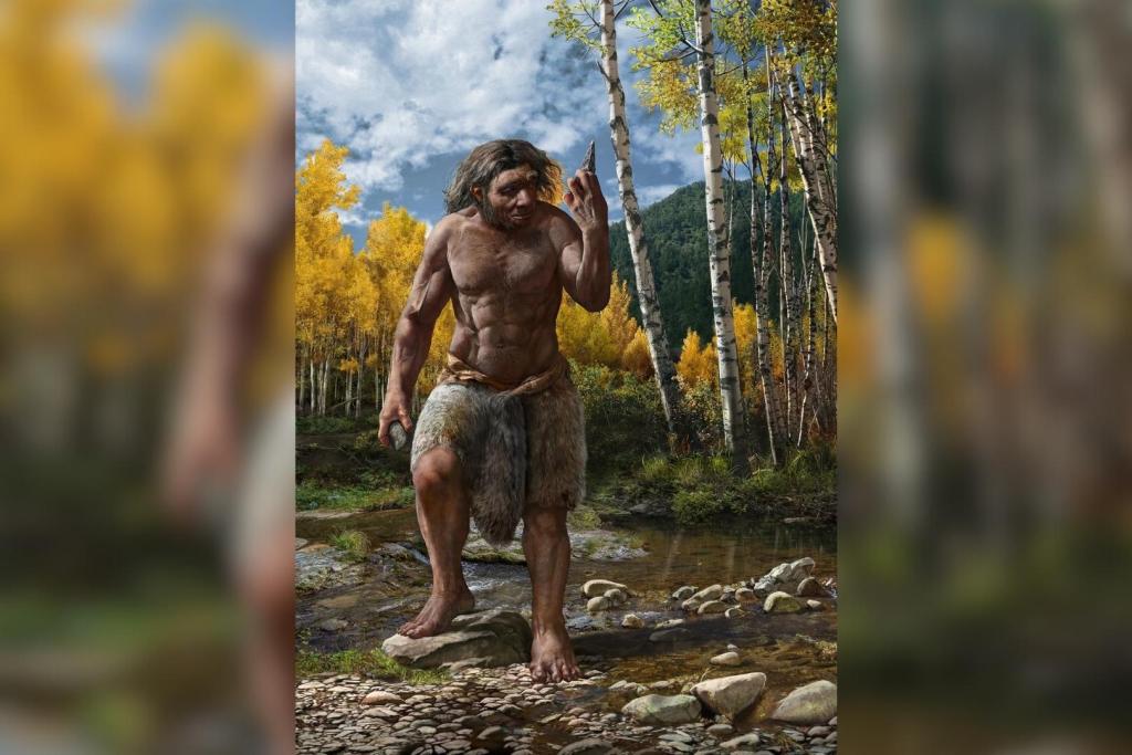 Una recreación artística muestra cómo pudo haber sido el aspecto del Hombre Dragón