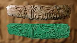 Hallan un misterioso relieve con grifos y aurigas en el centro de España