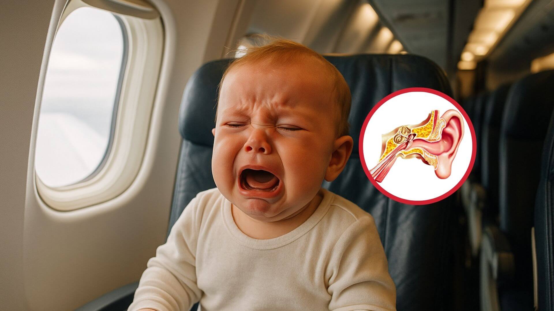 ¿Por qué lloran los bebés en los aviones y cómo puedes ayudarlos?