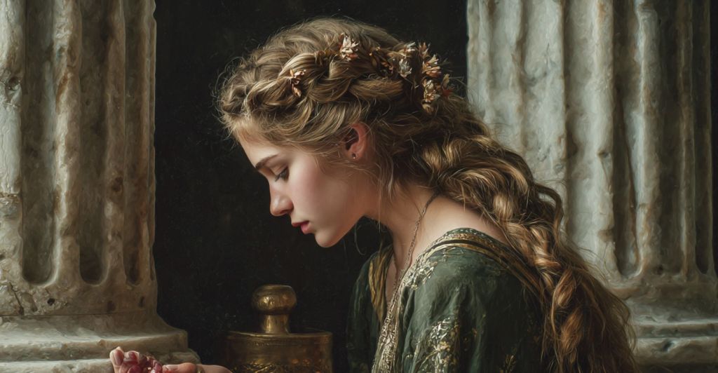 Joven en un antiguo templo