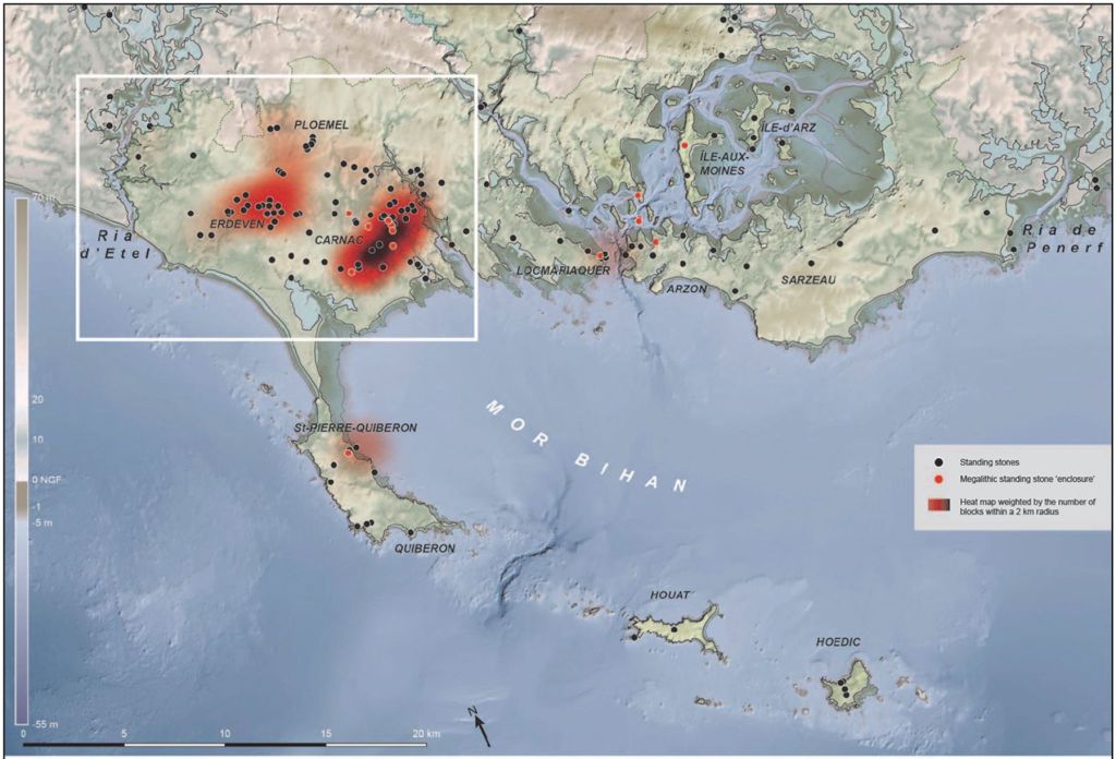 Piedras hincadas en Carnac