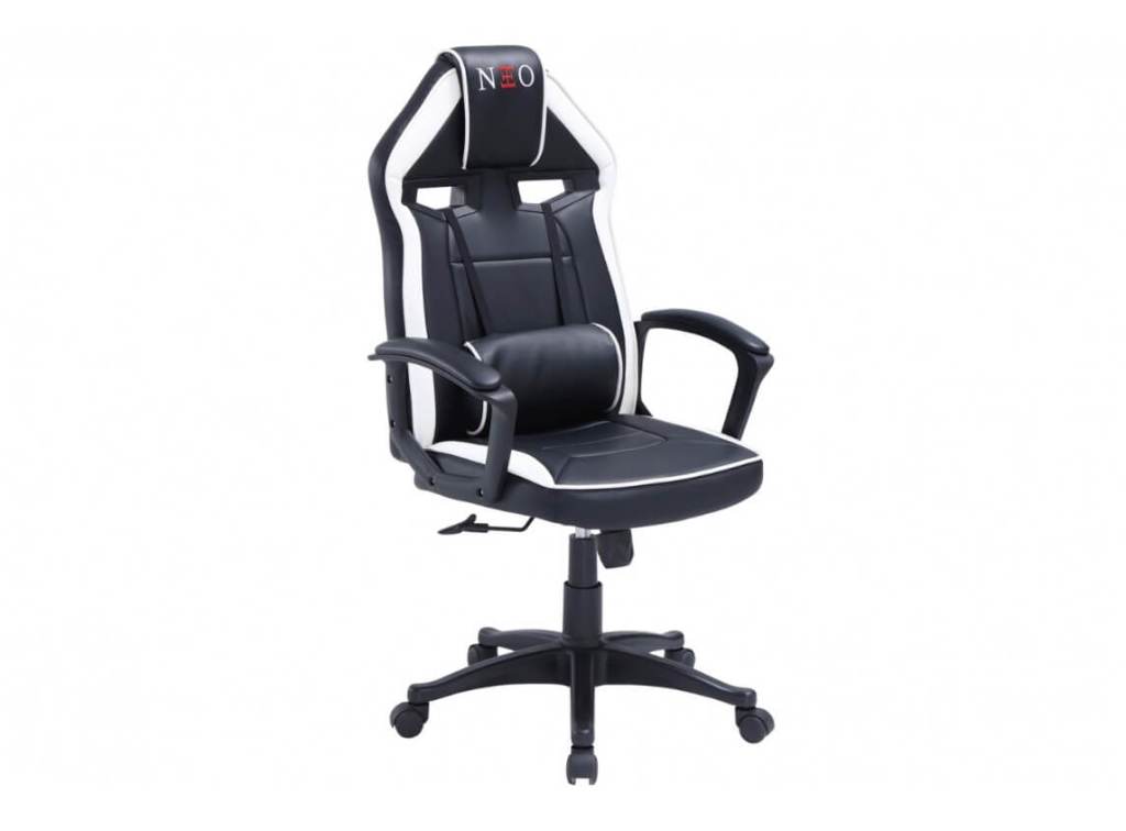 Silla gamer regulable negro-blanco