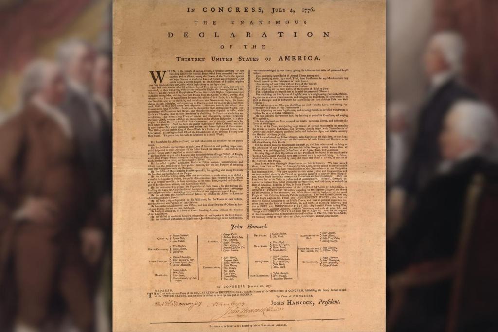 Aunque la votación por la independencia se realizó el 2 de julio, el documento definitivo fue aprobado y firmado el día 4, que se convirtió en la fecha conmemorativa