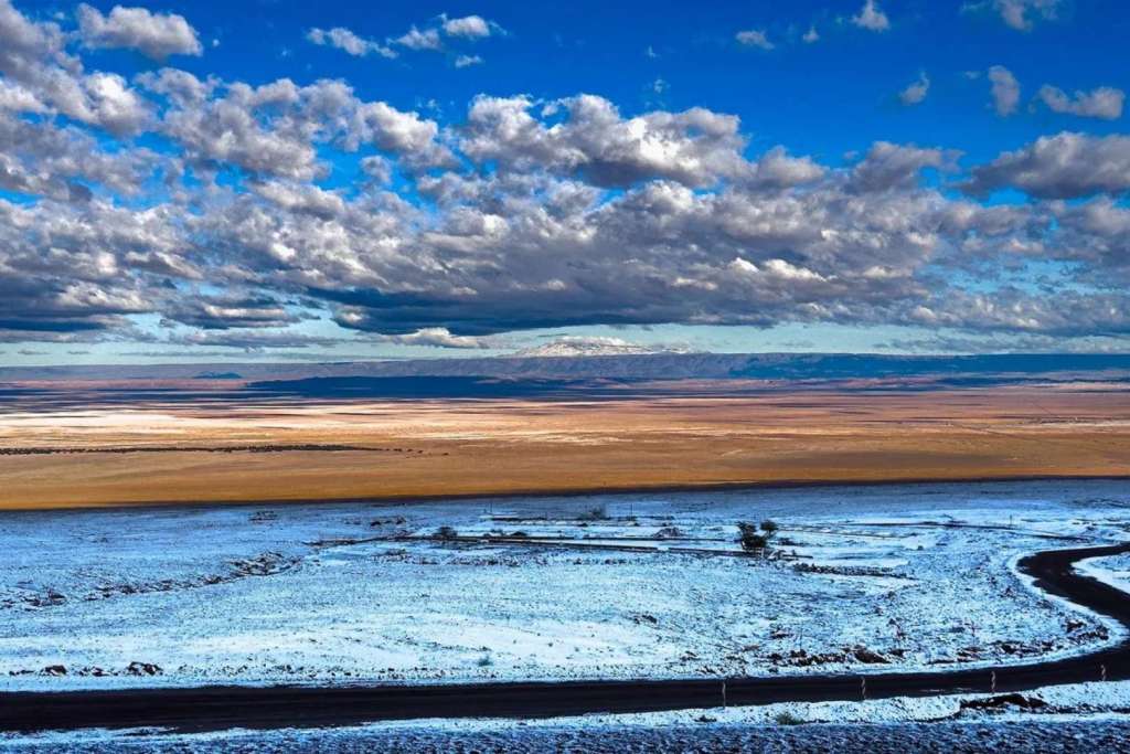 El desierto de Atacama, uno de los más áridos del planeta, apenas conoce la lluvia y mucho menos la nieve