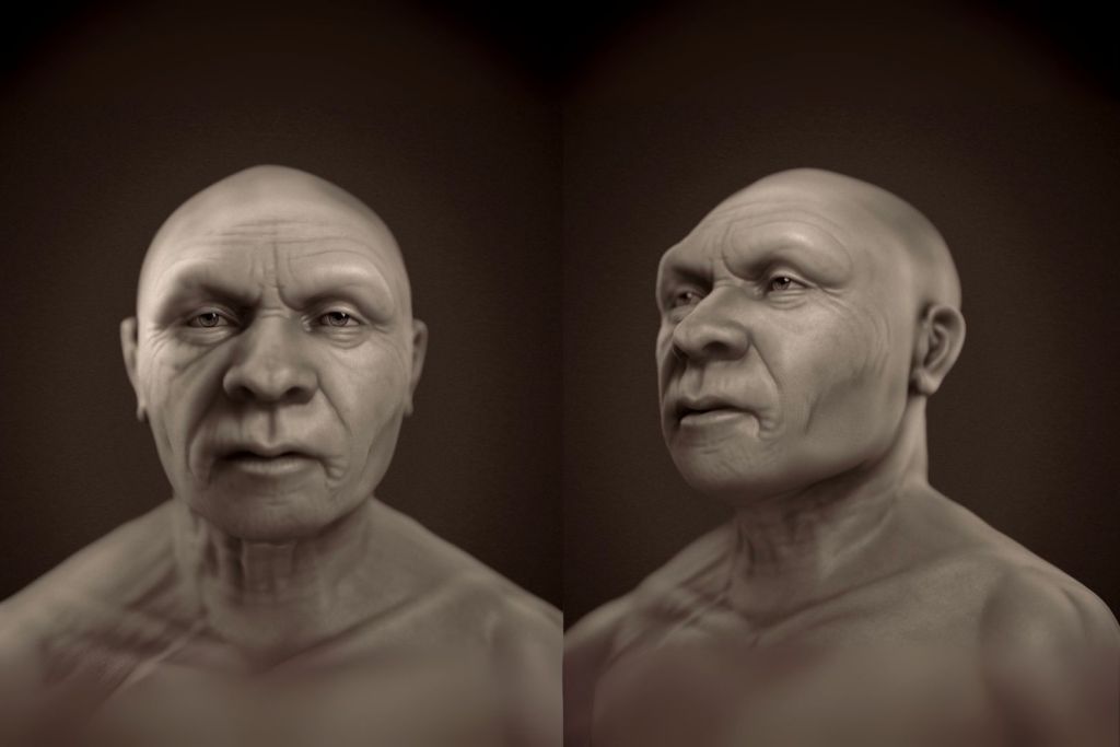 Así cambia el rostro del Neandertal de La Chapelle según las distintas reconstrucciones forenses