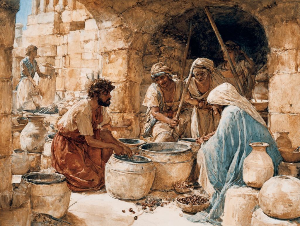 Preparación del vino en la antigüedad