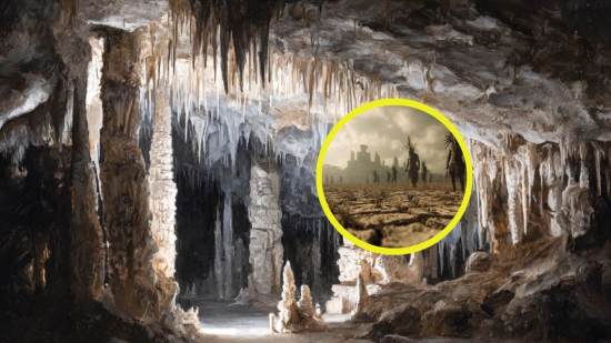 Cueva con estalactitas