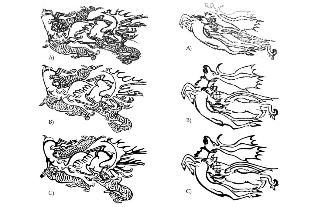 Conjunto de tatuajes identificados en la momia
