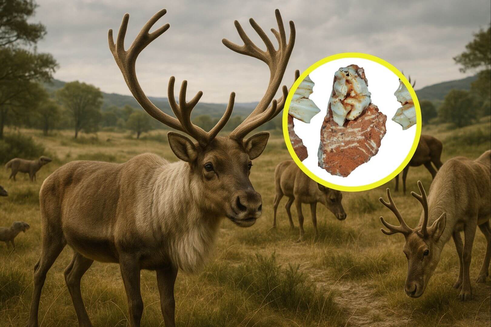 Recreación artística hiperrealista de la fauna glacial en Atapuerca hace 300.000 años