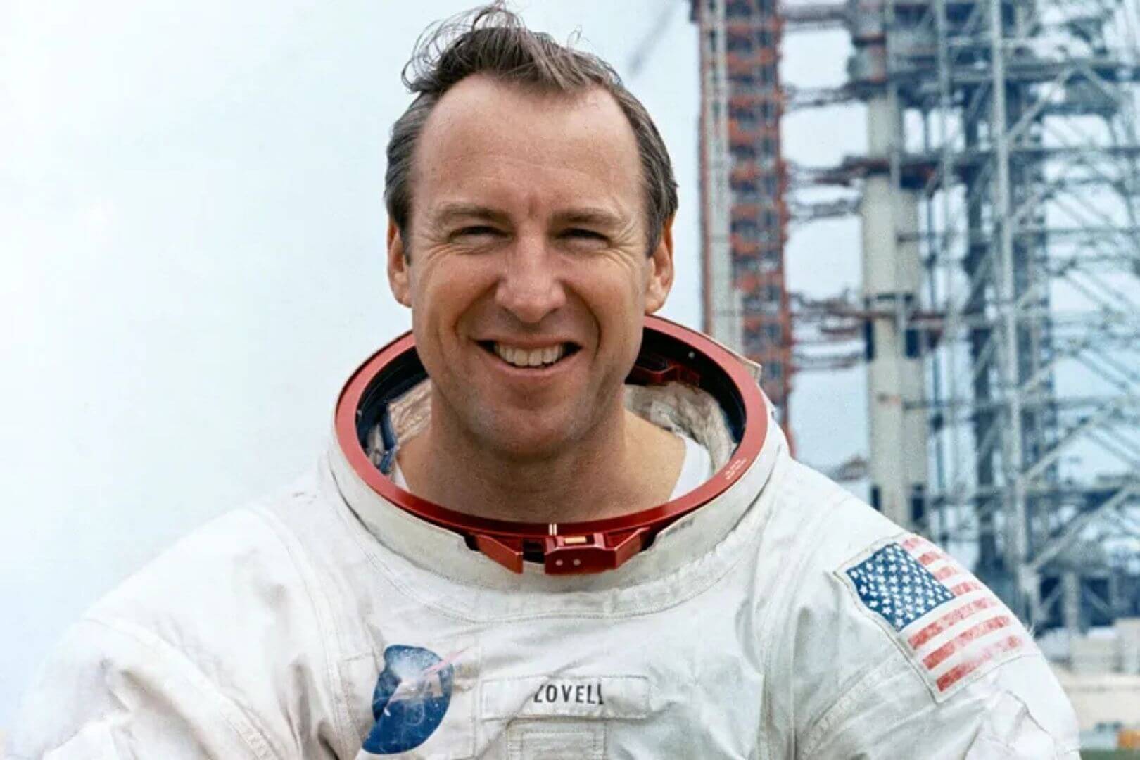 Jim Lovell durante su entrenamiento para la misión Apolo 13