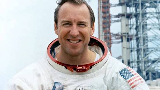 Jim Lovell durante su entrenamiento para la misión Apolo 13