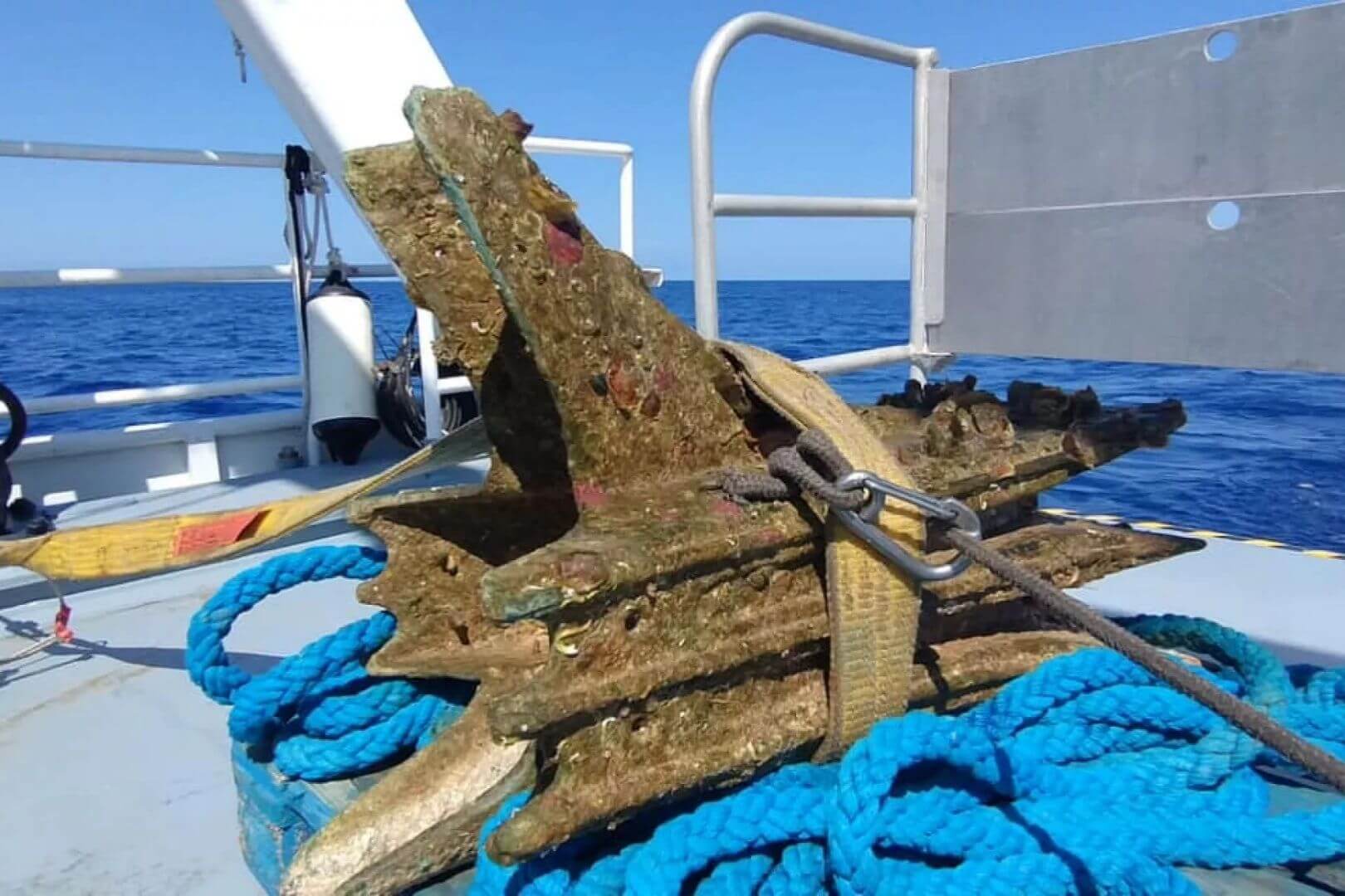 En su día, el ariete formó parte de la proa de un antiguo navío de guerra